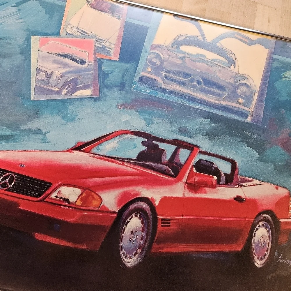 Mercedes-Benz 1990 500SL Limited Print Dennis Hoyt Numbered 144/200 18